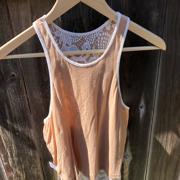 Express - White Lace Tank Top - Size Small Petite - Picture 6 of 15